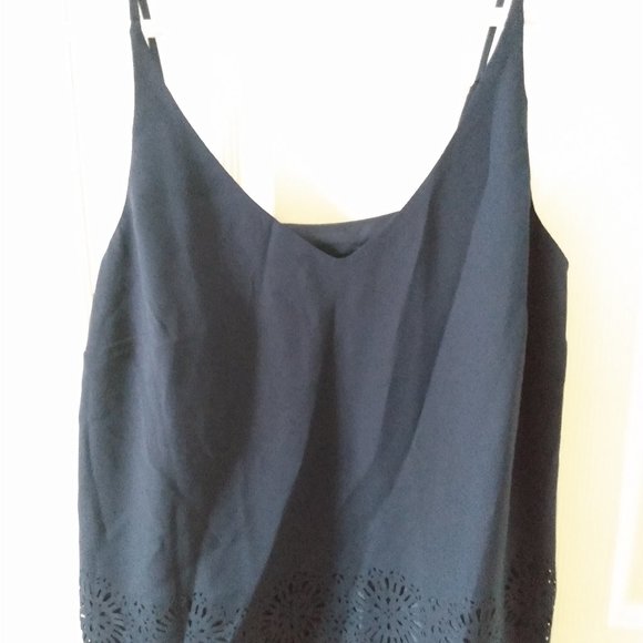 NWT Banana Republic - Navy Spaghetti Strap Blouse - Picture 1 of 3